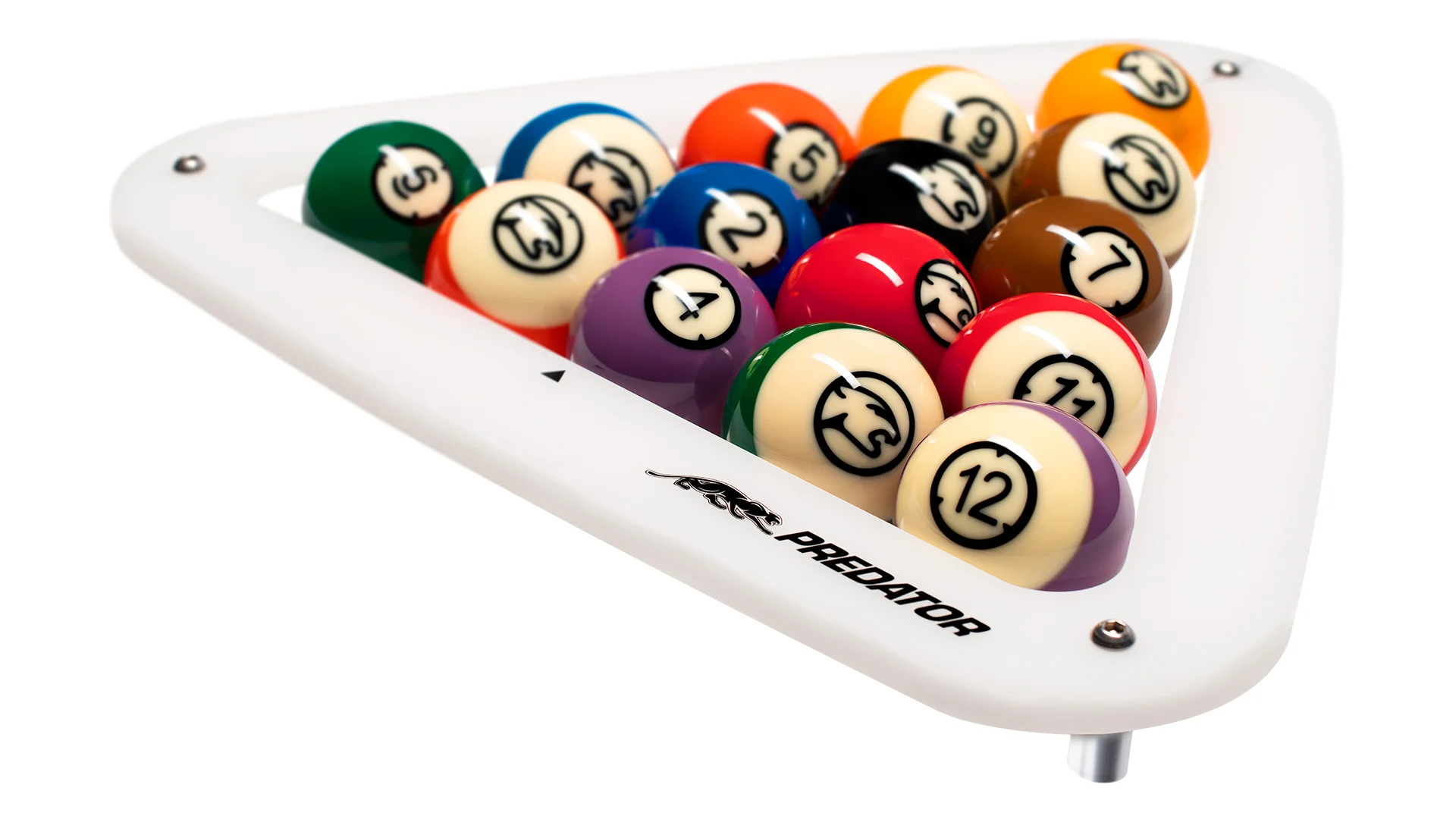 White Predator AeroRack Pool Ball Rack | Triangle - Predator